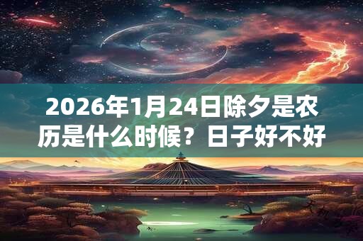 2026年1月24日除夕是农历是什么时候?日子好不好? 2026年1月24日除夕是农历是什么时候?日子好不好?