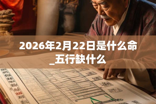 2026年2月22日是什么命_五行缺什么