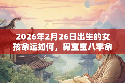 2026年2月26日出生的女孩命运如何，男宝宝八字命运查询