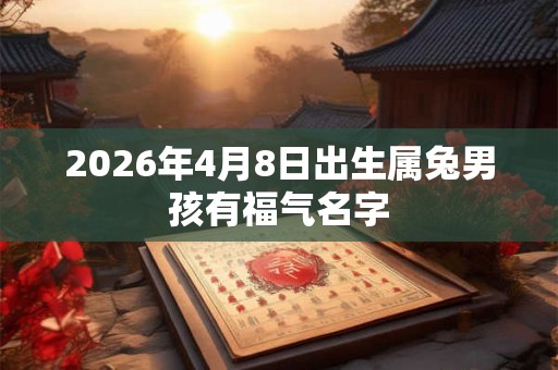 2026年4月8日出生属兔男孩有福气名字