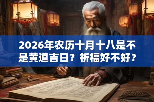 2026年农历十月十八是不是黄道吉日?祈福好不好? 2026年农历十月十八是不是黄道吉日?祈福好不好?