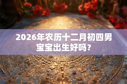 2026年农历十二月初四男宝宝出生好吗？
