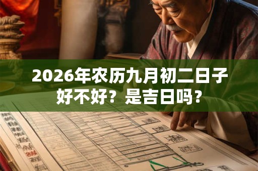 2026年农历九月初二日子好不好？是吉日吗？