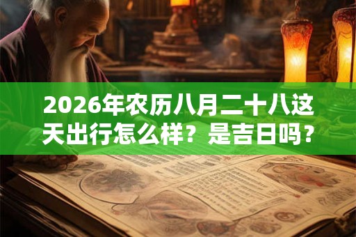 2026年农历八月二十八这天出行怎么样？是吉日吗？