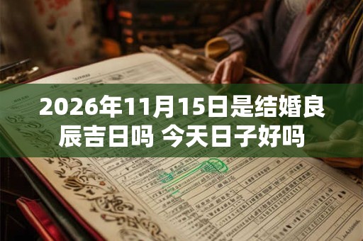 2026年11月15日是结婚良辰吉日吗 今天日子好吗
