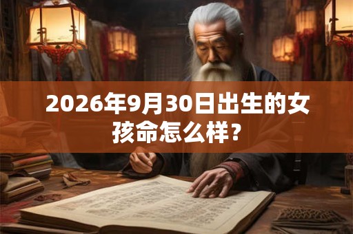 2026年9月30日出生的女孩命怎么样? 2026年9月30日出生的女孩命怎么样?