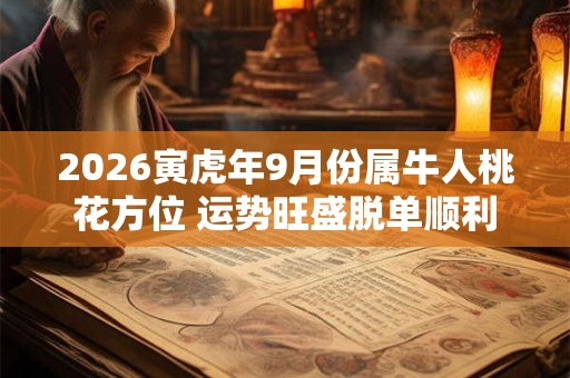 2026寅虎年9月份属牛人桃花方位 运势旺盛脱单顺利