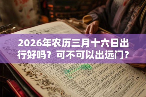 2026年农历三月十六日出行好吗？可不可以出远门？