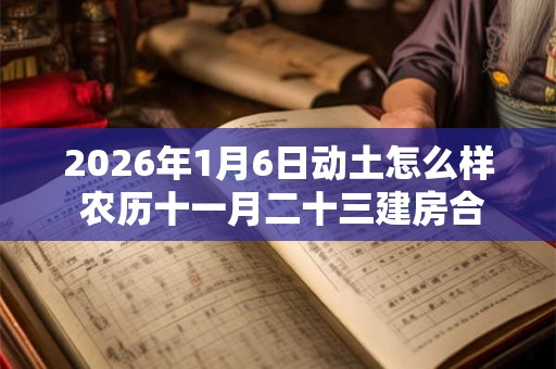 2026年1月6日动土怎么样 农历十一月二十三建房合适吗