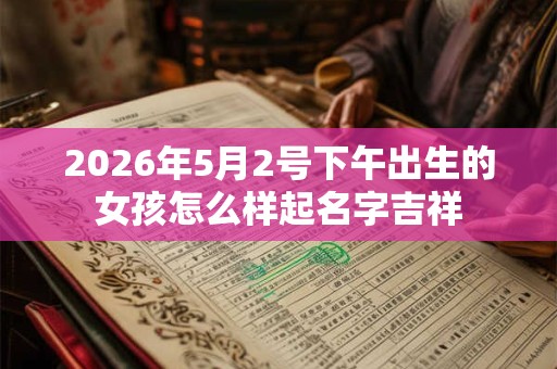 2026年5月2号下午出生的女孩怎么样起名字吉祥