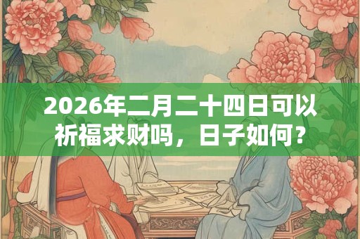 2026年二月二十四日可以祈福求财吗,日子如何? 2026年二月二十四日可以祈福求财吗,日子如何?