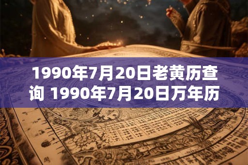 1990年7月20日老黄历查询 1990年7月20日万年历黄道吉日 1990年7月20日老黄历查询 1990年7月20日万年历黄道吉日