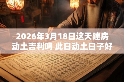2026年3月18日这天建房动土吉利吗 此日动土日子好吗