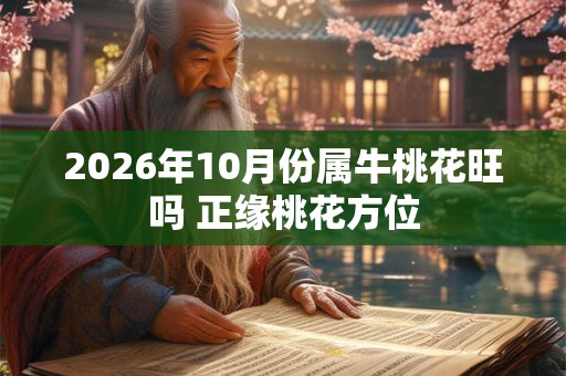 2026年10月份属牛桃花旺吗 正缘桃花方位 2026年10月份属牛桃花旺吗 正缘桃花方位