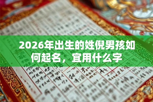 2026年出生的姓倪男孩如何起名,宜用什么字 2026年出生的姓倪男孩如何起名,宜用什么字