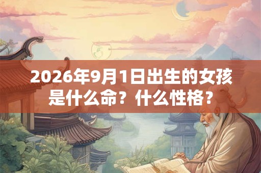 2026年9月1日出生的女孩是什么命?什么性格? 2026年9月1日出生的女孩是什么命?什么性格?