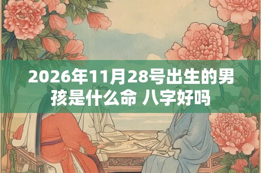 2026年11月28号出生的男孩是什么命 八字好吗