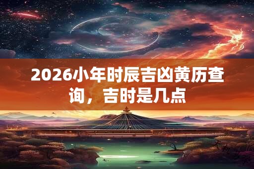 2026小年时辰吉凶黄历查询,吉时是几点 2026小年时辰吉凶黄历查询,吉时是几点