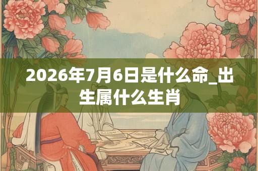2026年7月6日是什么命_出生属什么生肖 2026年7月6日是什么命_出生属什么生肖