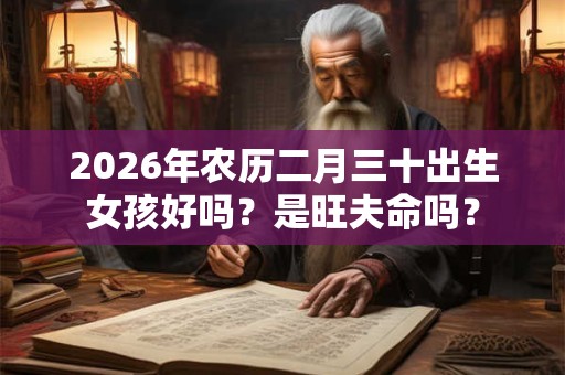 2026年农历二月三十出生女孩好吗？是旺夫命吗？