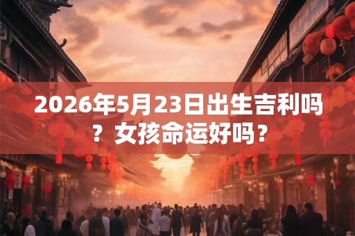 2026年5月23日出生吉利吗?女孩命运好吗? 2026年5月23日出生吉利吗?女孩命运好吗?