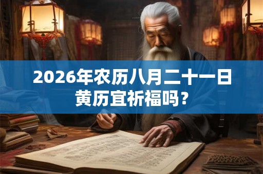2026年农历八月二十一日黄历宜祈福吗？