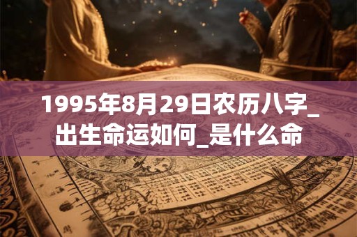 1995年8月29日农历八字_出生命运如何_是什么命 1995年8月29日农历八字_出生命运如何_是什么命