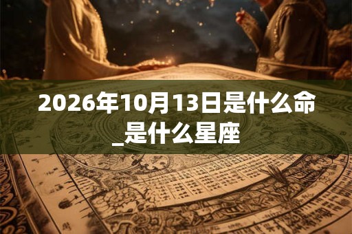 2026年10月13日是什么命_是什么星座