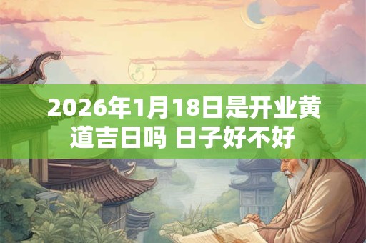 2026年1月18日是开业黄道吉日吗 日子好不好