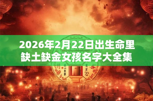 2026年2月22日出生命里缺土缺金女孩名字大全集 2026年2月22日出生命里缺土缺金女孩名字大全集