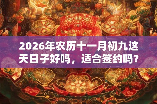 2026年农历十一月初九这天日子好吗，适合签约吗？
