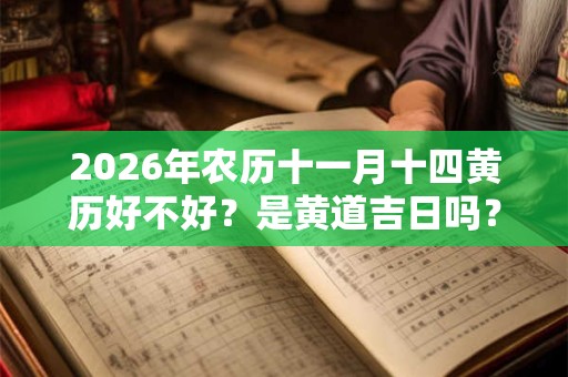 2026年农历十一月十四黄历好不好？是黄道吉日吗？
