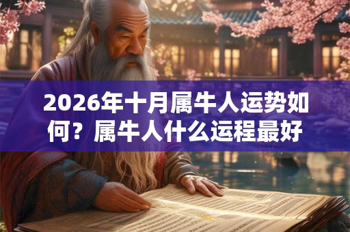 2026年十月属牛人运势如何？属牛人什么运程最好