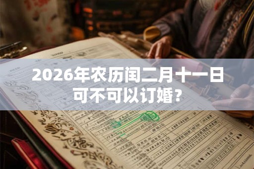 2026年农历闰二月十一日可不可以订婚? 2026年农历闰二月十一日可不可以订婚?