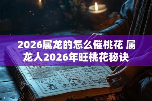 2026属龙的怎么催桃花 属龙人2026年旺桃花秘诀 2026属龙的怎么催桃花 属龙人2026年旺桃花秘诀