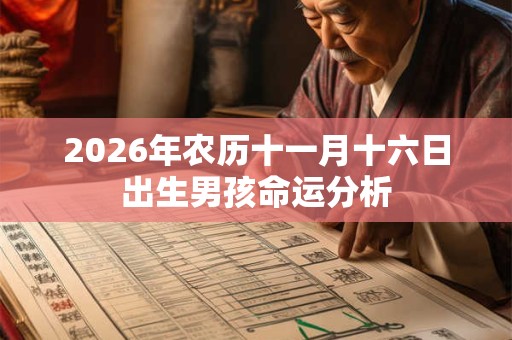 2026年农历十一月十六日出生男孩命运分析 2026年农历十一月十六日出生男孩命运分析