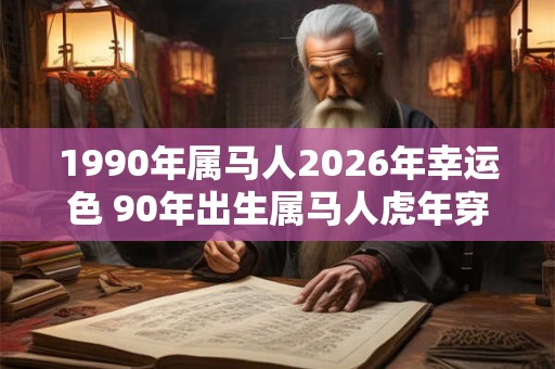 1990年属马人2026年幸运色 90年出生属马人虎年穿什么颜色衣服好