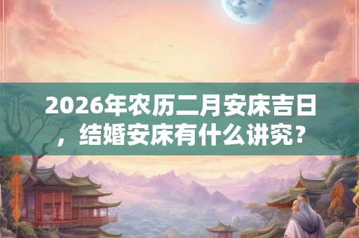 2026年农历二月安床吉日,结婚安床有什么讲究? 2026年农历二月安床吉日,结婚安床有什么讲究?