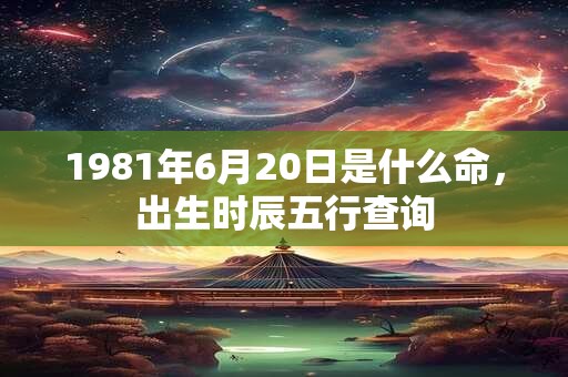 1981年6月20日是什么命,出生时辰五行查询 1981年6月20日是什么命,出生时辰五行查询
