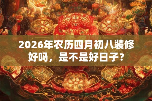 2026年农历四月初八装修好吗,是不是好日子? 2026年农历四月初八装修好吗,是不是好日子?
