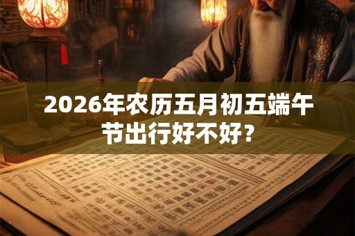 2026年农历五月初五端午节出行好不好？