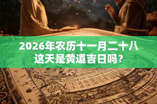 2026年农历十一月二十八这天是黄道吉日吗？