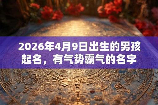 2026年4月9日出生的男孩起名,有气势霸气的名字 2026年4月9日出生的男孩起名,有气势霸气的名字