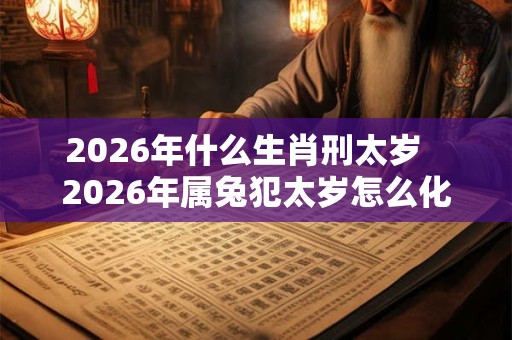 2026年什么生肖刑太岁 2026年属兔犯太岁怎么化解 2026年什么生肖刑太岁 2026年属兔犯太岁怎么化解