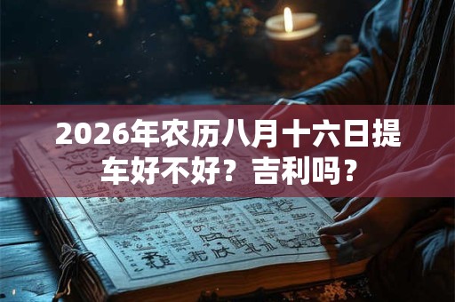 2026年农历八月十六日提车好不好？吉利吗？
