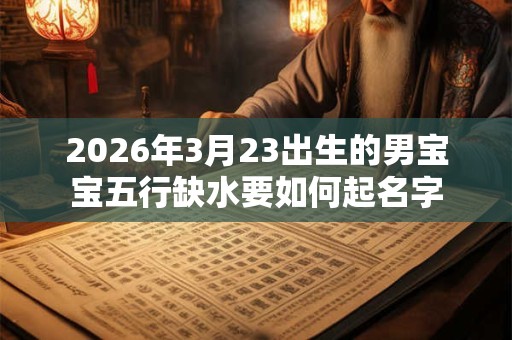 2026年3月23出生的男宝宝五行缺水要如何起名字
