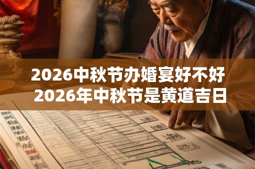 2026中秋节办婚宴好不好 2026年中秋节是黄道吉日吗