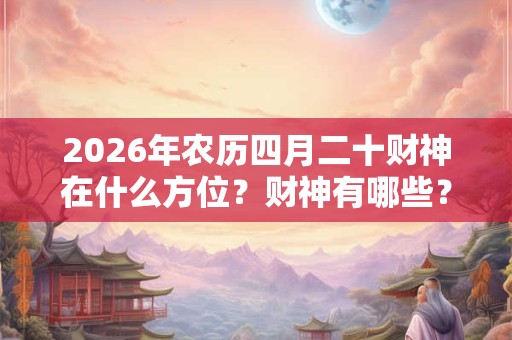 2026年农历四月二十财神在什么方位?财神有哪些? 2026年农历四月二十财神在什么方位?财神有哪些?