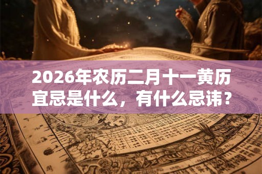 2026年农历二月十一黄历宜忌是什么，有什么忌讳？