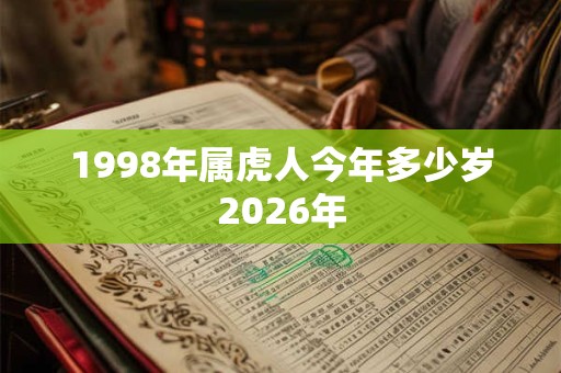1998年属虎人今年多少岁2026年